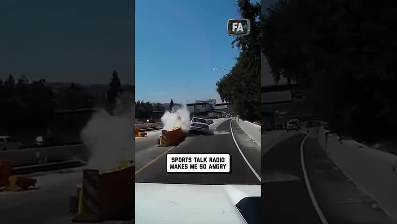 Bad Driver Tries To Pass Truck And Crashes