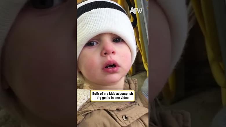 Both of my kids accomplish big goals in one video