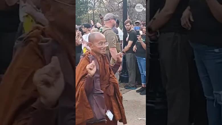 Buddhist monks make 2,000+ journey for peace across the country