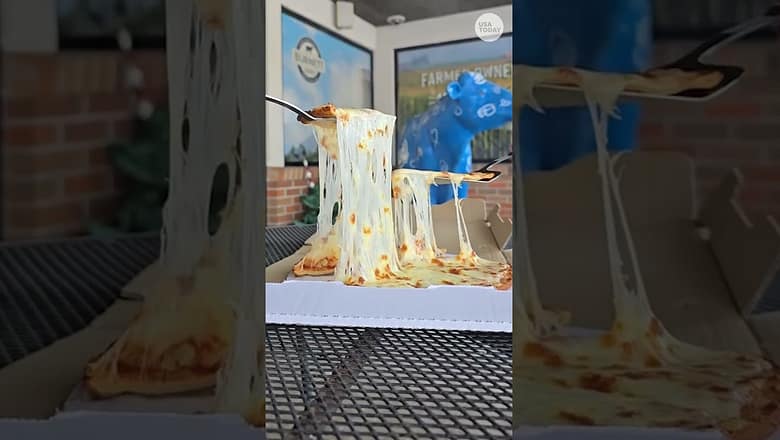 How cold is it? Watch frigid temperature freeze a cheese pull