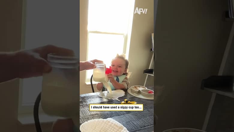 I should have used a sippy cup too…