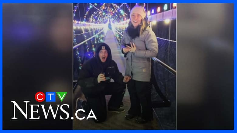 Man proposes to girlfriend on bridge – and then drops the ring 30 meters down
