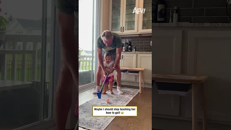 Maybe I should stop teaching her how to golf ๐