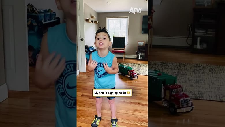 My son is 4 going on 40 π