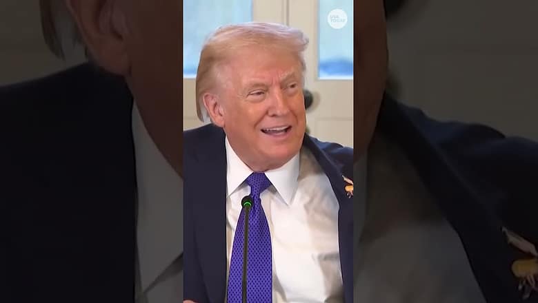 President debuts ‘Happy Trump’ pin during White House meeting with oil executives