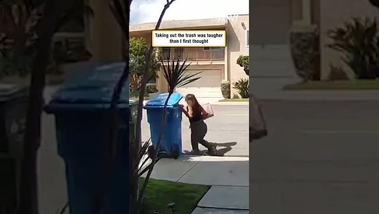 Taking out the trash was tougher than I first thought