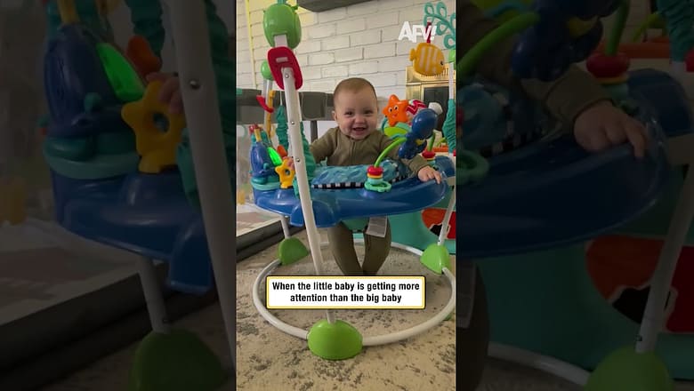 When the little baby is getting more attention than the big baby