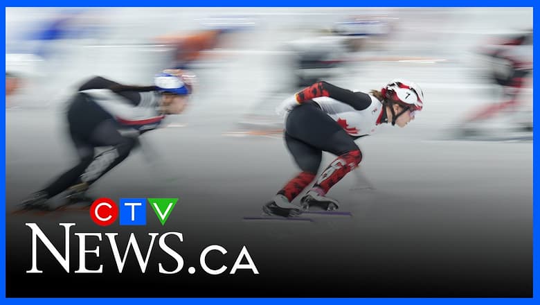 Canadian short-track speedskaters win Olympic bronze in women’s 3,000-metre relay