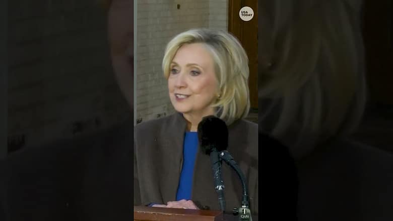 Hillary Clinton speaks after deposition related to Jeffrey Epstein