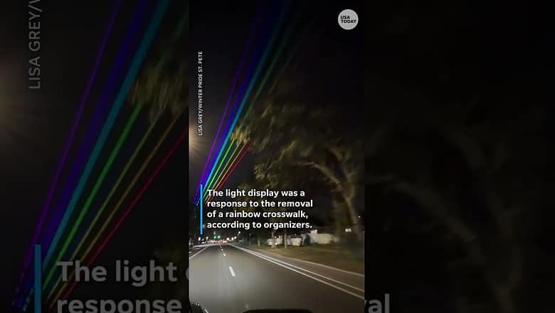 Pride organizers respond to rainbow crosswalk removal with large installation