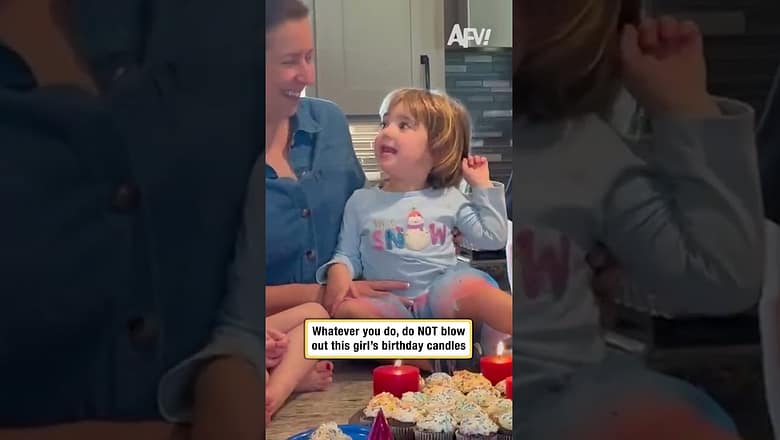 Whatever you do, do NOT blow out this girl’s birthday candles