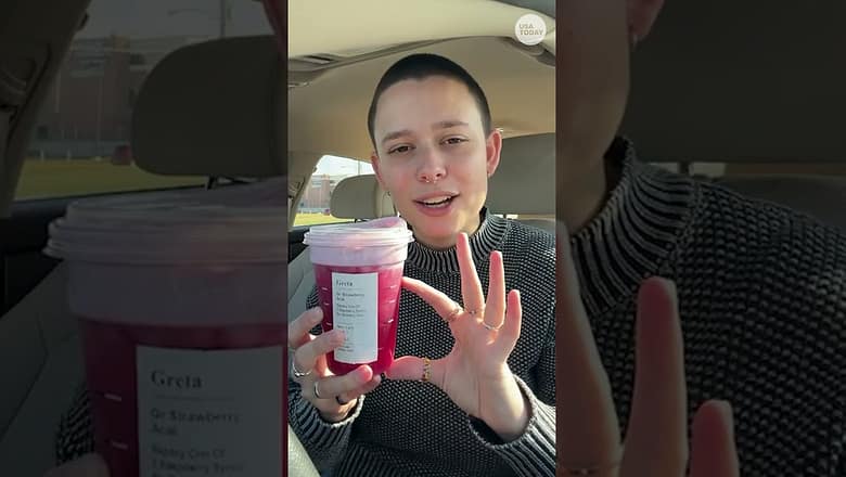 Hannah Montana has its own secret drink at Starbucks. See USA TODAY try it.