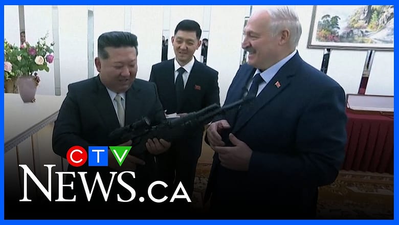 North Korea’s Kim Jong Un takes aim with assault rifle gifted by Belarusian leader