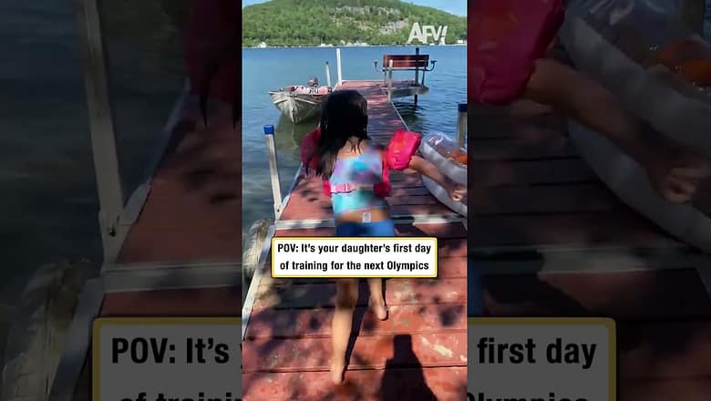 POV: It’s your daughter’s first day of training for the next Olympics