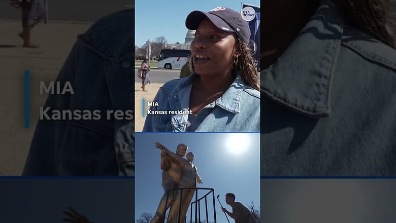 ‘Titanic’ inspired statue depicting Trump, Epstein appear in DC
