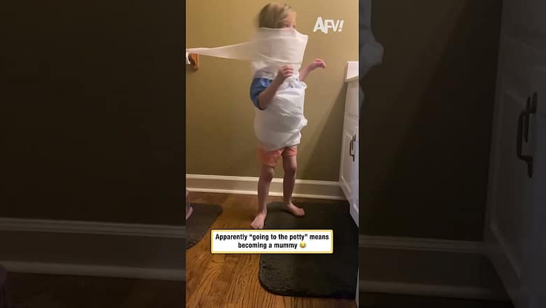 Apparently “going to the potty” means becoming a mummy π