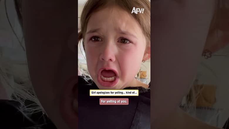 Girl apologizes for yelling… kind of…