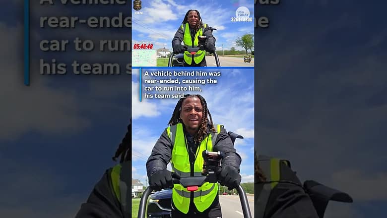 Man on a cross-country walk struck by a car. His livestream captured it all.