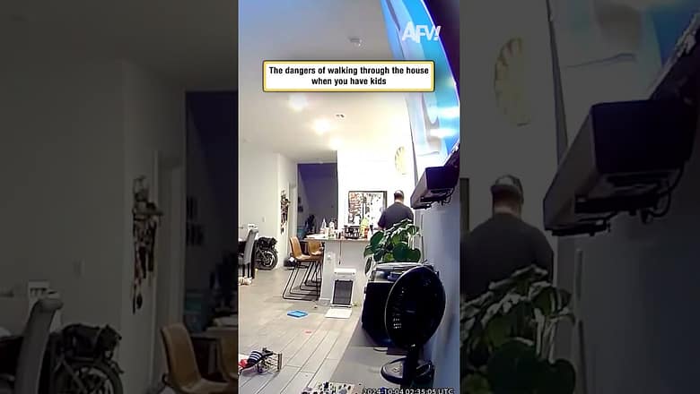 The dangers of walking through the house when you have kids