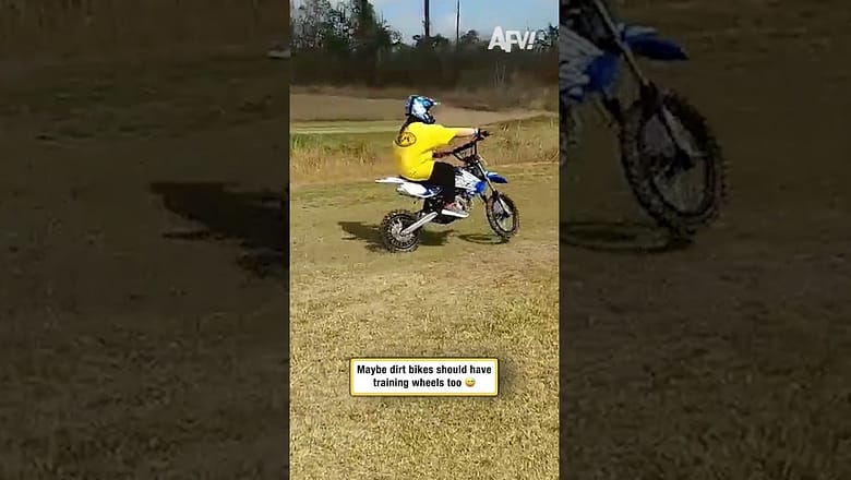 Maybe dirt bikes should have training wheels too π