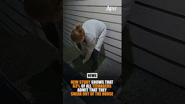 New study shows that 63% of all teenagers admit that they sneak out of the house