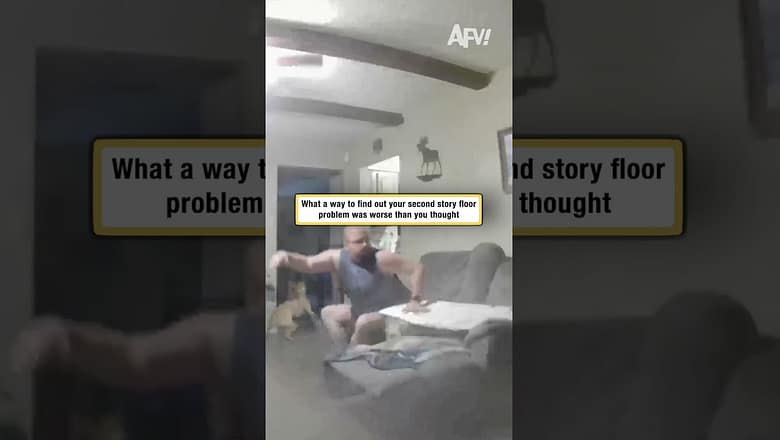 Started as a floor problem, became a whole disaster π #afv #funny #shorts