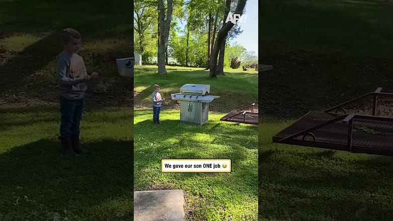 We gave our son ONE job π