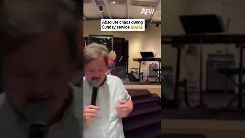 Absolute chaos during Sunday service πππ