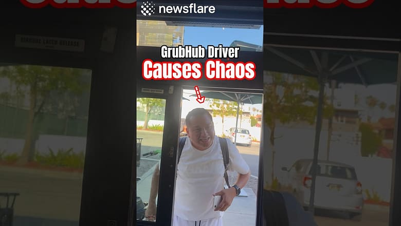GrubHub Driver Has an Outburst