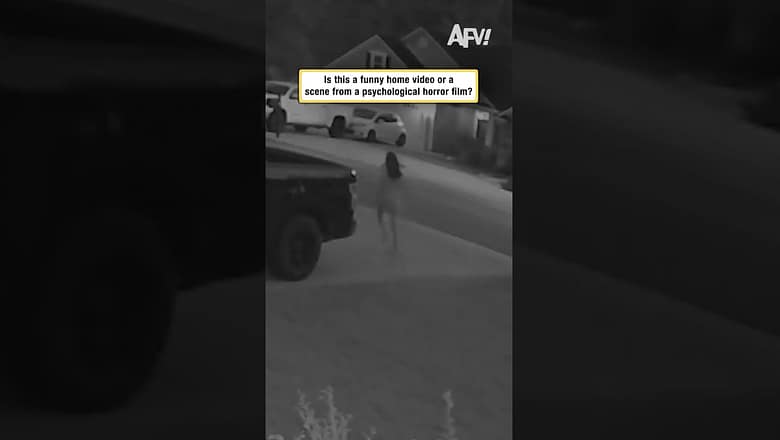 Is this a funny home video or a scene from a psychological horror film?