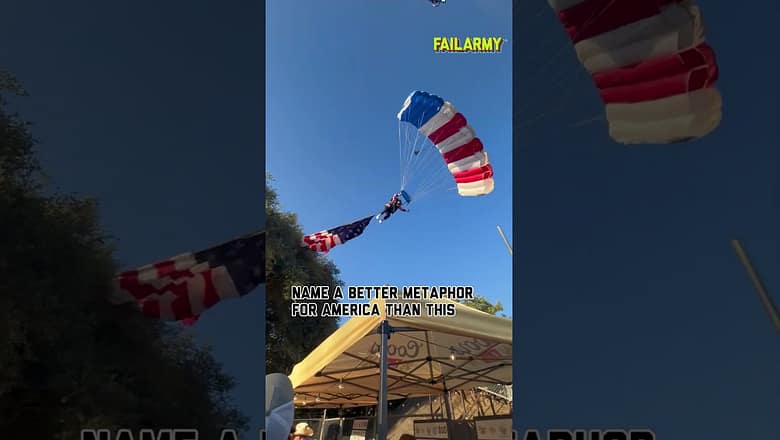 That’s one way to crash a party 🇺🇸 #AmericanStateFair #America250 #America #fail #failarmy