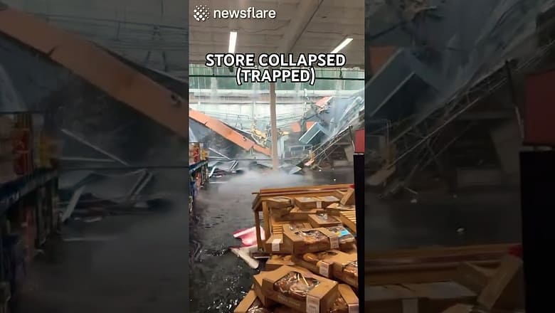 Trapped In Store After Roof Collapse